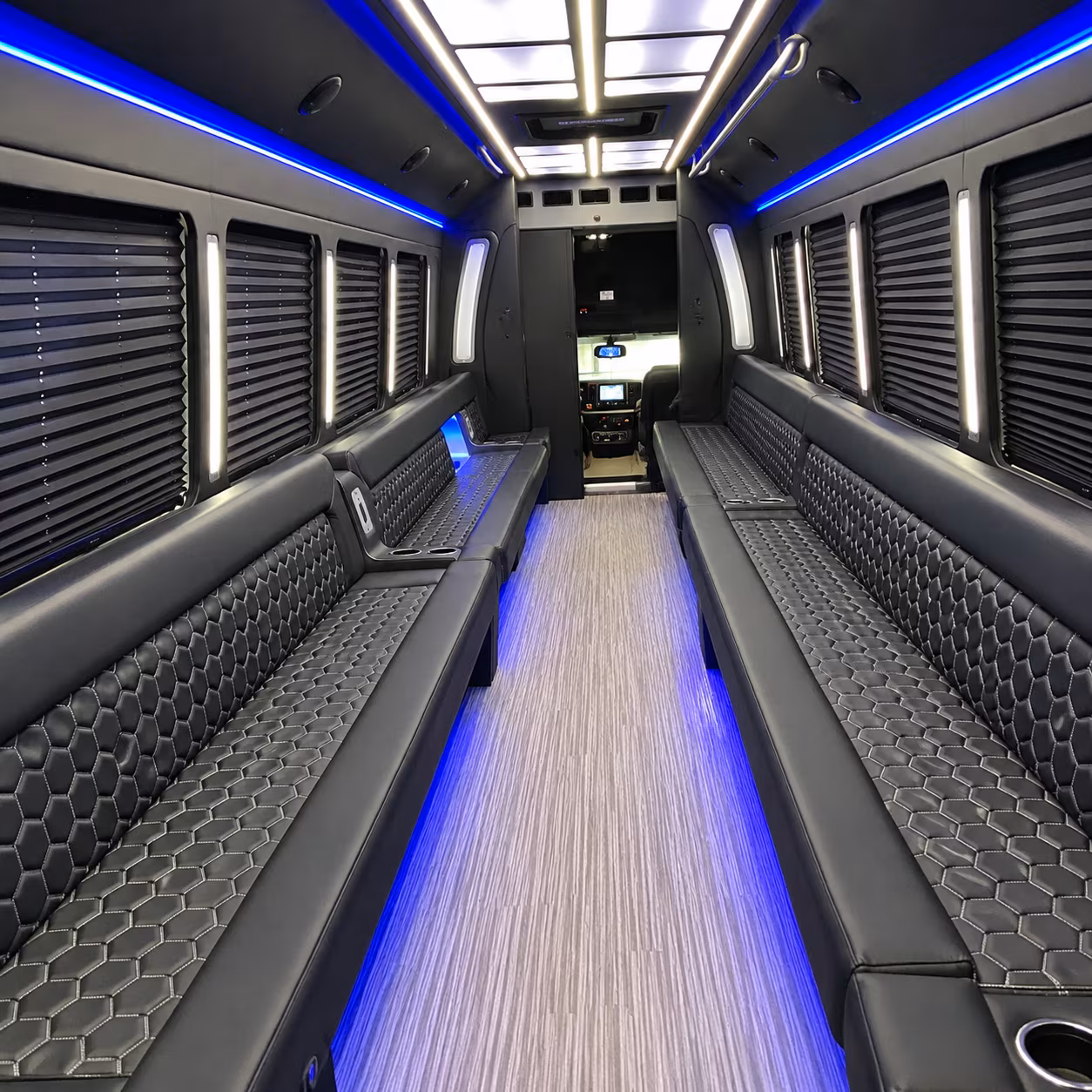 deltona party bus rental interior