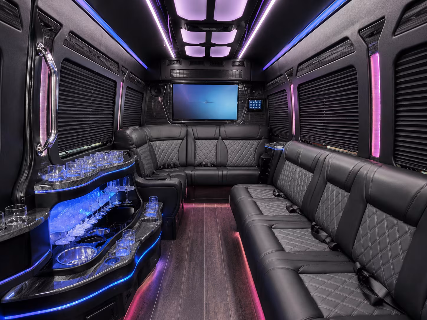 deltona wine tour brewery transportation onboard seating