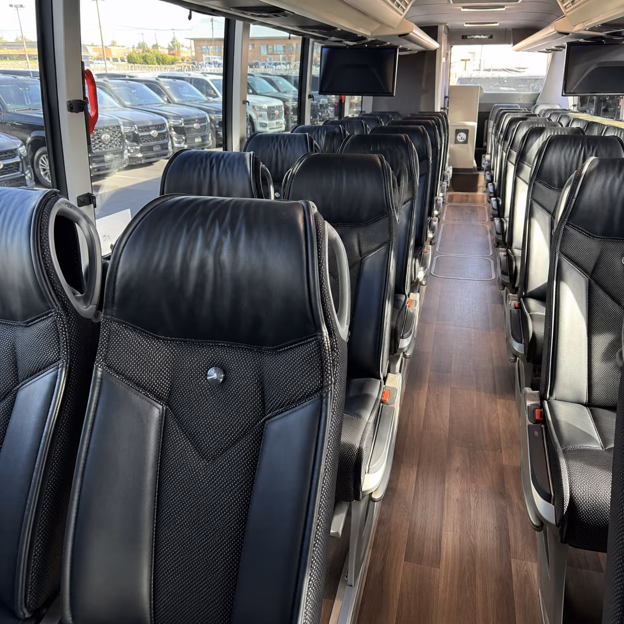 gainesville charter bus rental interior